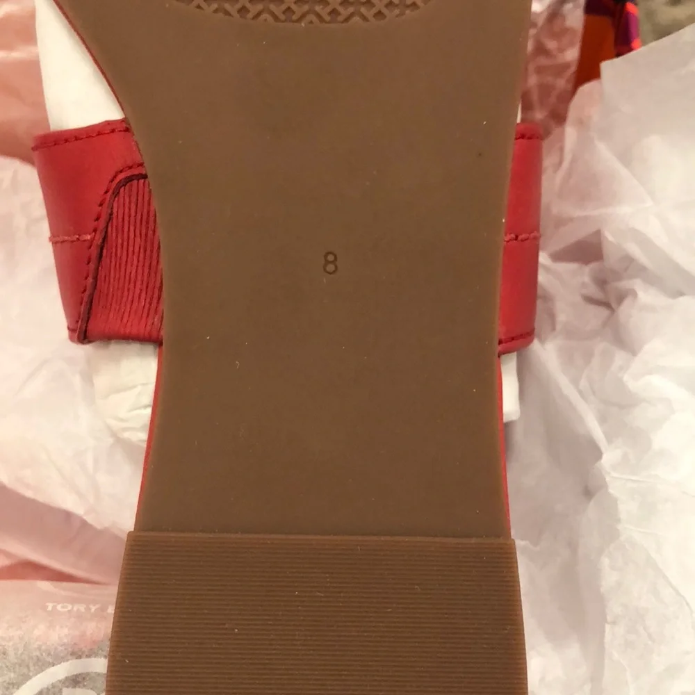 🔥🔥TORY BURCH Everly Leather Slide sandal